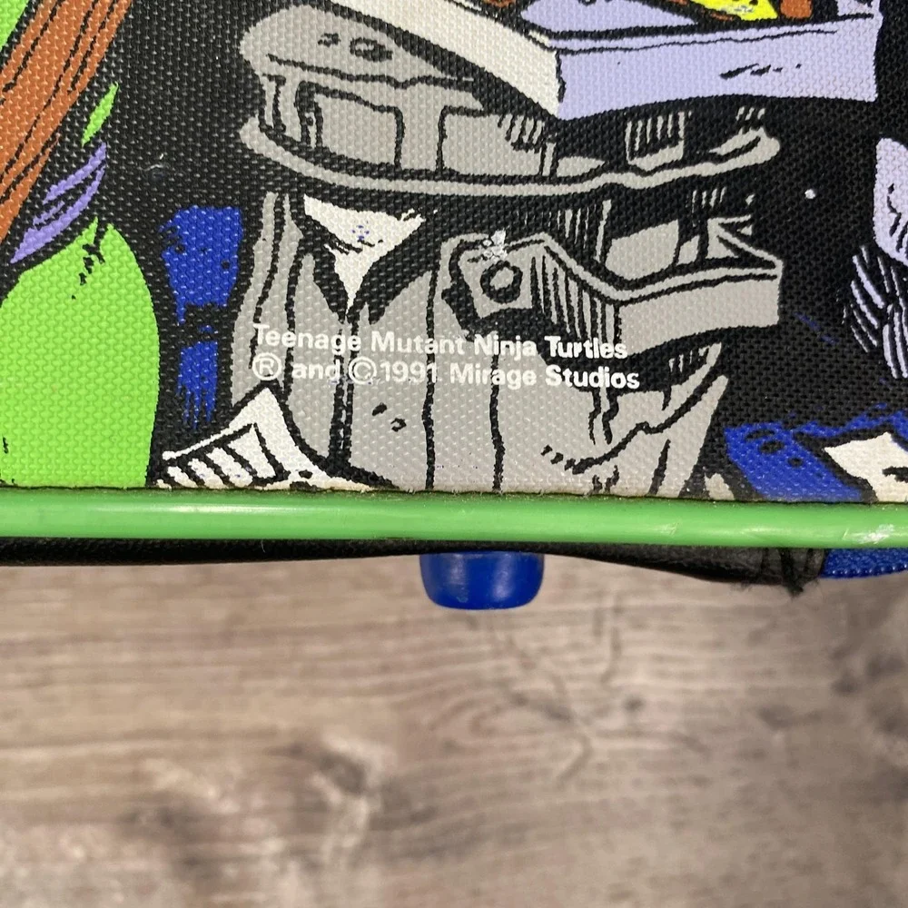 Imaginings 3 TMNT Suitcase Kids OS Blue 1991 Vintage Vinyl Carry Case Travel